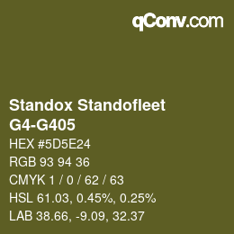 Color code: Standox Standofleet - G4-G405 | qconv.com