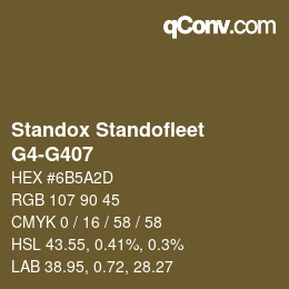 Color code: Standox Standofleet - G4-G407 | qconv.com