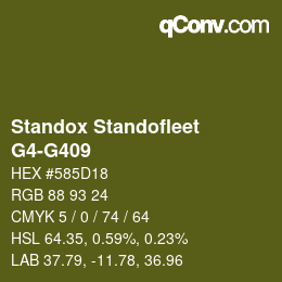 Color code: Standox Standofleet - G4-G409 | qconv.com