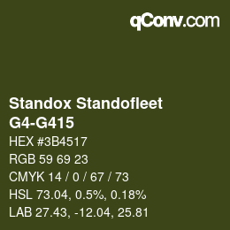 Color code: Standox Standofleet - G4-G415 | qconv.com