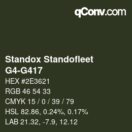 Color code: Standox Standofleet - G4-G417 | qconv.com