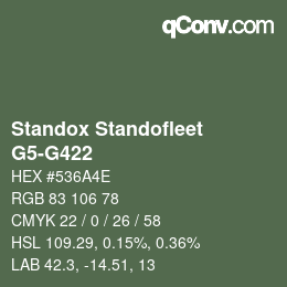 Color code: Standox Standofleet - G5-G422 | qconv.com