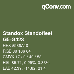 Code couleur: Standox Standofleet - G5-G423 | qconv.com