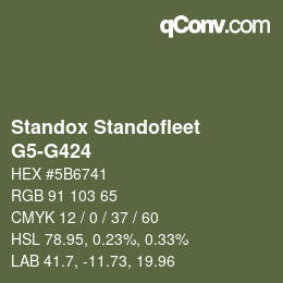Color code: Standox Standofleet - G5-G424 | qconv.com