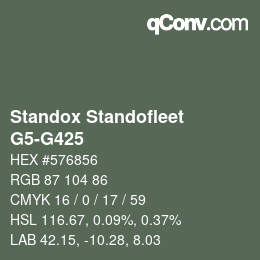 Color code: Standox Standofleet - G5-G425 | qconv.com