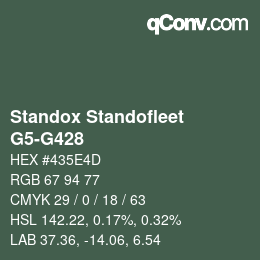 Color code: Standox Standofleet - G5-G428 | qconv.com