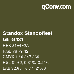 Color code: Standox Standofleet - G5-G431 | qconv.com