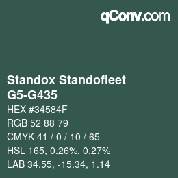 Farbcode: Standox Standofleet - G5-G435 | qconv.com