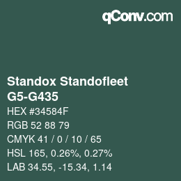 Code couleur: Standox Standofleet - G5-G435 | qconv.com