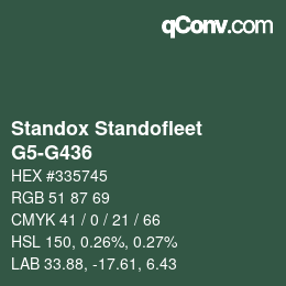 Color code: Standox Standofleet - G5-G436 | qconv.com