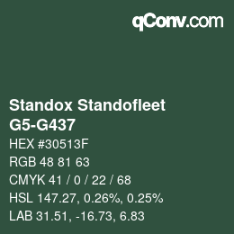 Color code: Standox Standofleet - G5-G437 | qconv.com