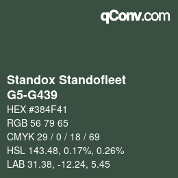 Color code: Standox Standofleet - G5-G439 | qconv.com