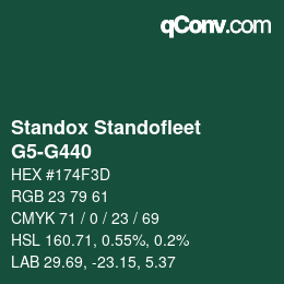 Color code: Standox Standofleet - G5-G440 | qconv.com