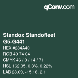 Color code: Standox Standofleet - G5-G441 | qconv.com
