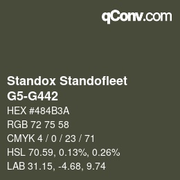 Farbcode: Standox Standofleet - G5-G442 | qconv.com