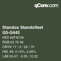 Color code: Standox Standofleet - G5-G445 | qconv.com