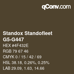 Color code: Standox Standofleet - G5-G447 | qconv.com