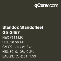 Color code: Standox Standofleet - G5-G457 | qconv.com