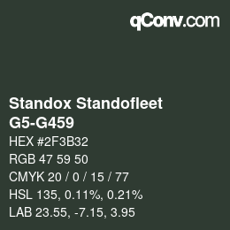 Color code: Standox Standofleet - G5-G459 | qconv.com