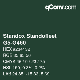 Color code: Standox Standofleet - G5-G460 | qconv.com