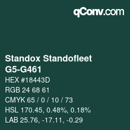 Farbcode: Standox Standofleet - G5-G461 | qconv.com