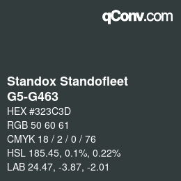 Color code: Standox Standofleet - G5-G463 | qconv.com