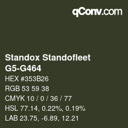 Color code: Standox Standofleet - G5-G464 | qconv.com