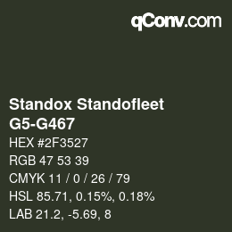 Color code: Standox Standofleet - G5-G467 | qconv.com