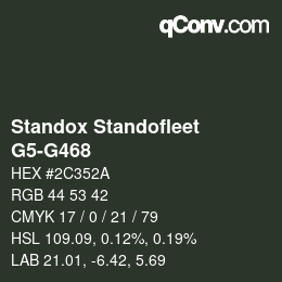 Color code: Standox Standofleet - G5-G468 | qconv.com