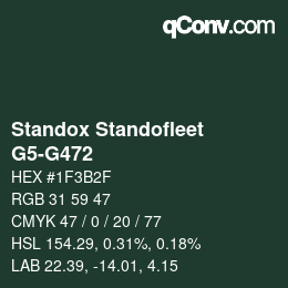 Color code: Standox Standofleet - G5-G472 | qconv.com