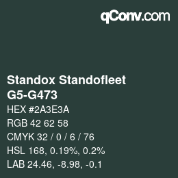 Código de color: Standox Standofleet - G5-G473 | qconv.com