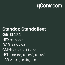 Color code: Standox Standofleet - G5-G474 | qconv.com