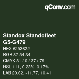 Color code: Standox Standofleet - G5-G479 | qconv.com