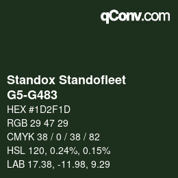 Color code: Standox Standofleet - G5-G483 | qconv.com