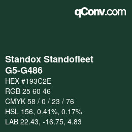 Code couleur: Standox Standofleet - G5-G486 | qconv.com