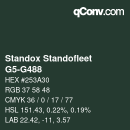 Color code: Standox Standofleet - G5-G488 | qconv.com