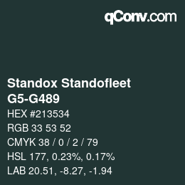 Farbcode: Standox Standofleet - G5-G489 | qconv.com