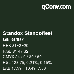 Color code: Standox Standofleet - G5-G497 | qconv.com