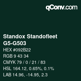 Color code: Standox Standofleet - G5-G503 | qconv.com
