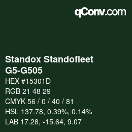 Color code: Standox Standofleet - G5-G505 | qconv.com