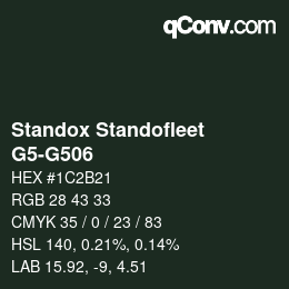 Color code: Standox Standofleet - G5-G506 | qconv.com