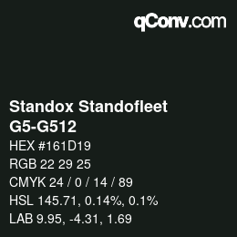 Color code: Standox Standofleet - G5-G512 | qconv.com