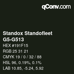 Color code: Standox Standofleet - G5-G513 | qconv.com