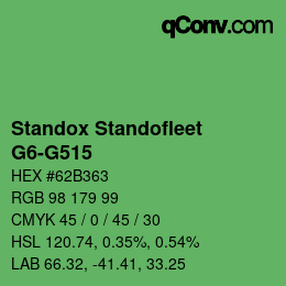 Code couleur: Standox Standofleet - G6-G515 | qconv.com