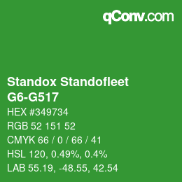 Code couleur: Standox Standofleet - G6-G517 | qconv.com