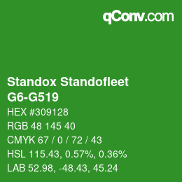 Code couleur: Standox Standofleet - G6-G519 | qconv.com