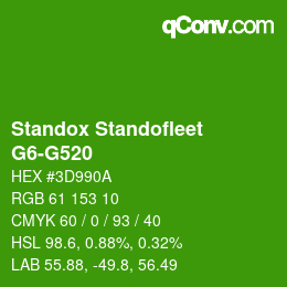 Color code: Standox Standofleet - G6-G520 | qconv.com