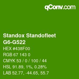 カラーコード: Standox Standofleet - G6-G522 | qconv.com