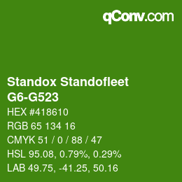 Farbcode: Standox Standofleet - G6-G523 | qconv.com