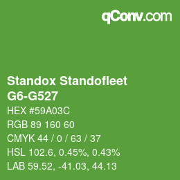Farbcode: Standox Standofleet - G6-G527 | qconv.com
